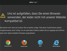 Tablet Screenshot of gettyimages.ch